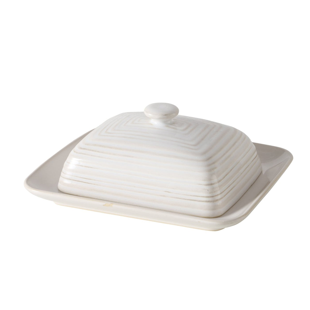 Beige Butterdose JONAH aus Keramik – viktoria und albert