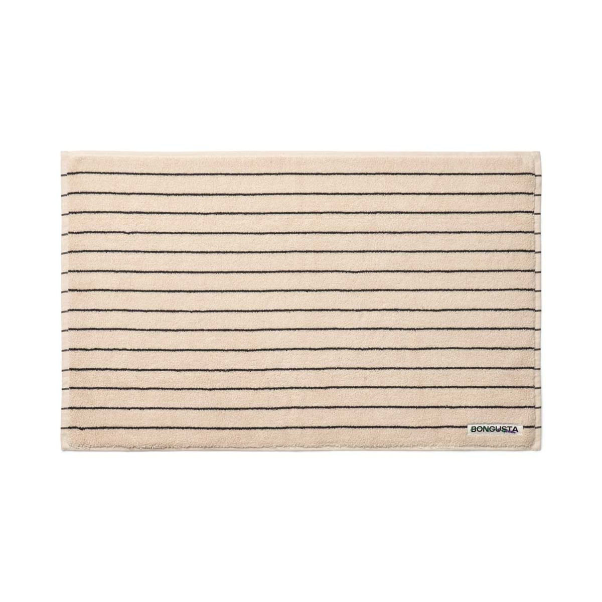 victoria&albert - Weiche Badematte Naram in Creme & Ink für das Badezimmer  