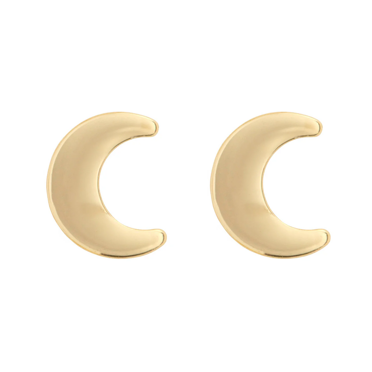 MIKA Gold Small Moon Ohrstecker von Victoria met Albert Berlin  