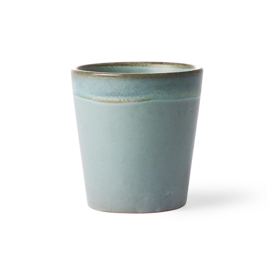victoria+albert - Moss 70s Keramik Kaffeetasse in Moosgrün  
