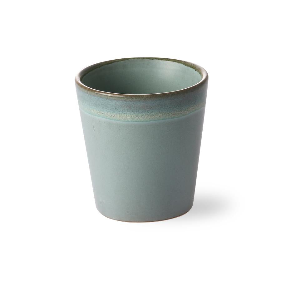 victoria+albert - Moosgrüne Tasse mit einzigartiger Glasur im 70s Stil