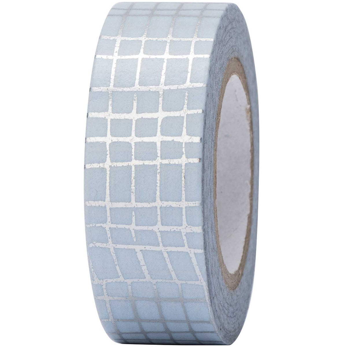 Silbernes Hot Foil Tape mit Gittermuster auf Rolle