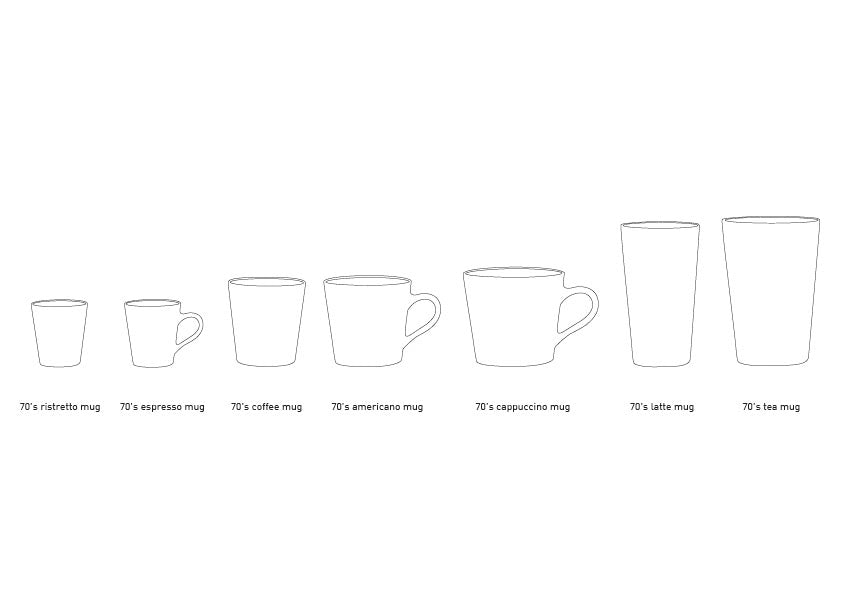 Handgemachte Kaffee-Tasse mit braun-blauer Glasur  
