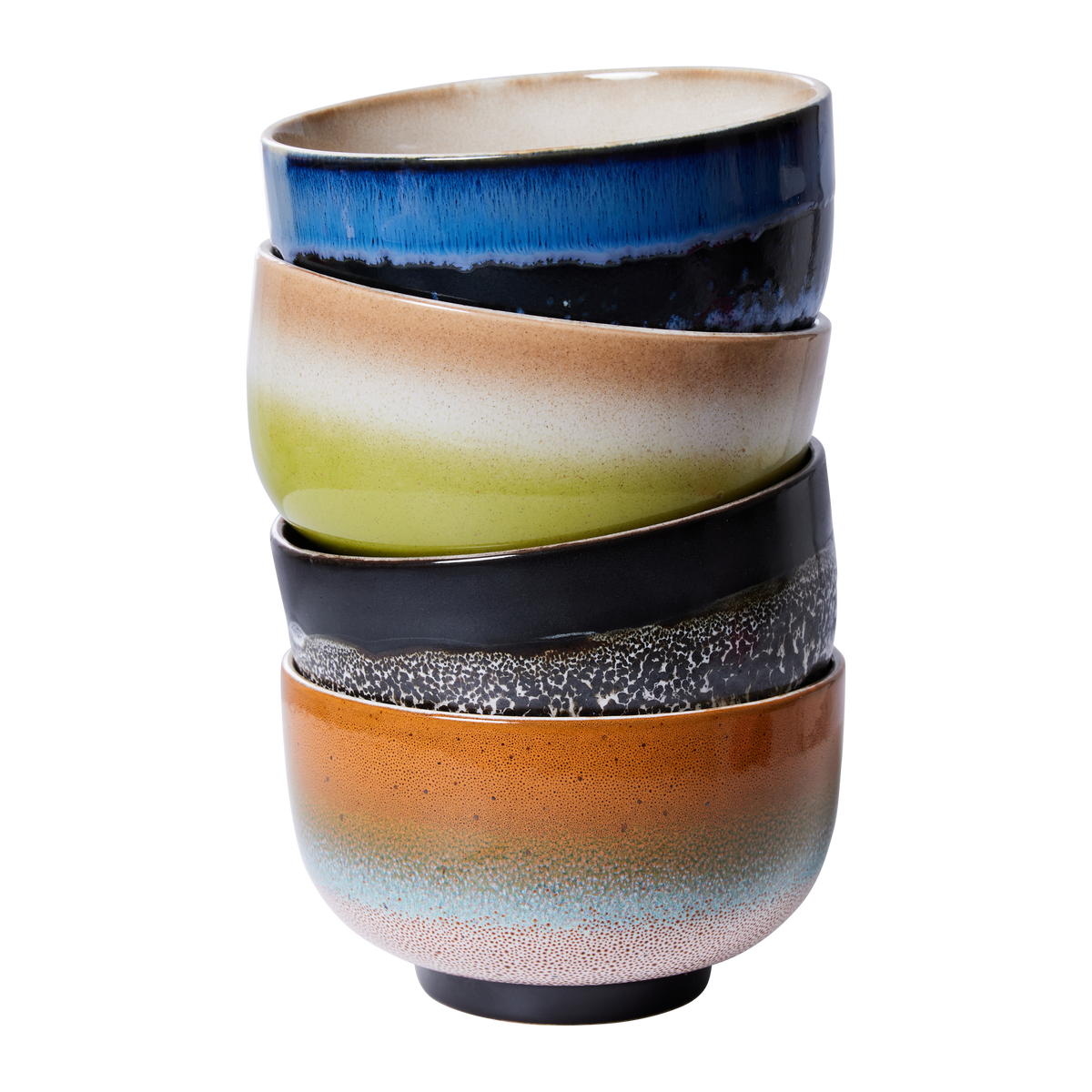 wohnen accessoires - Groovy 70er Jahre Keramik Nudel-Schale  